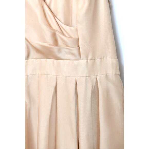 Kay Unger New York 100% Silk Gold Dress Size 10 Sleeveless Cocktail Wedding - Picture 2 of 15